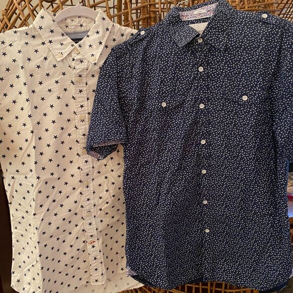 5 Men's J. CREW TOMMY HILFIGER PAPER DENIM CLOTH Button Shirts Lot - Size M - Picture 4 of 4